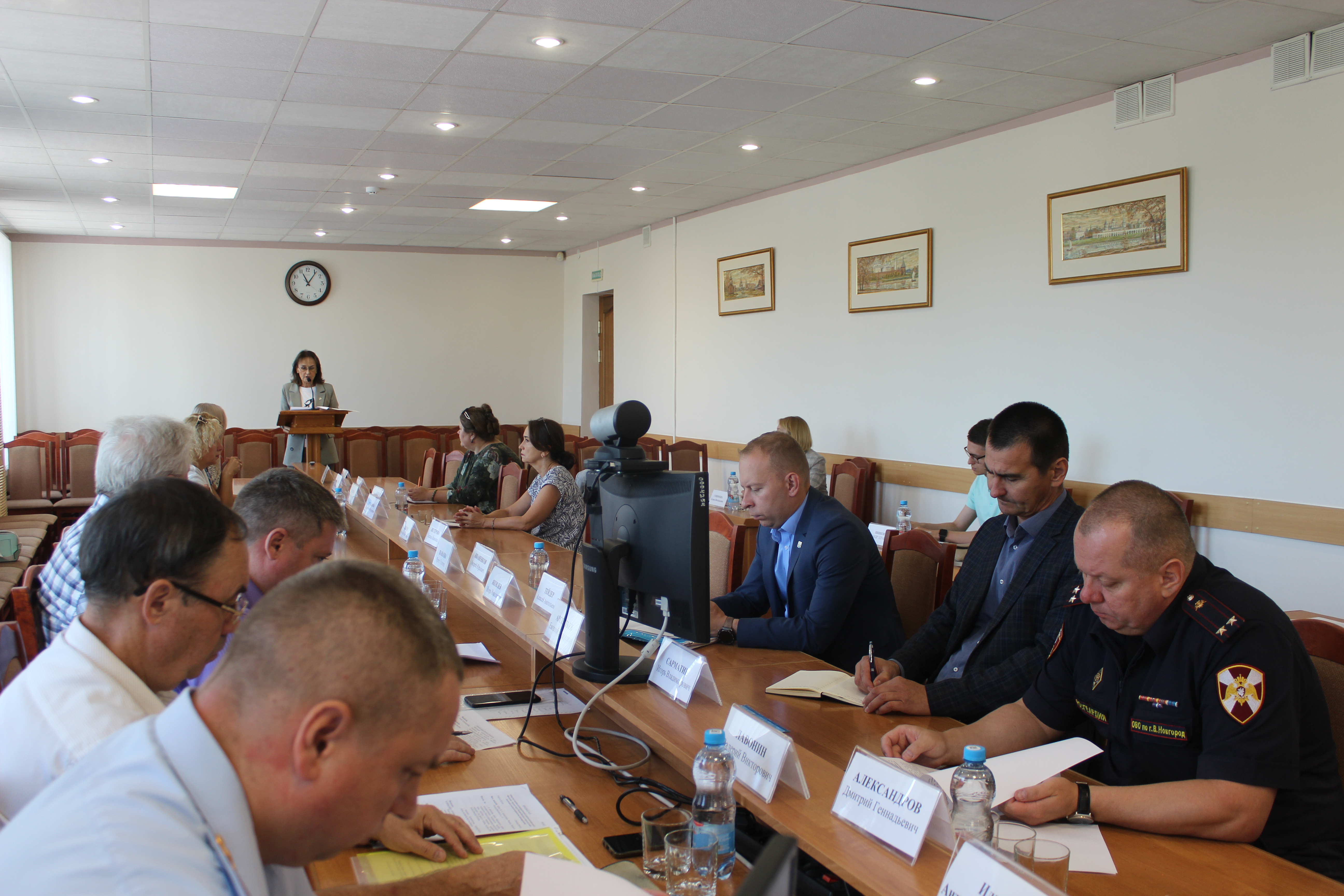 Состоялось совместное заседание антитеррористической комиссии муниципального образования - городского округа Великий Новгород и городской межведомственной комиссии по профилактике правонарушений.