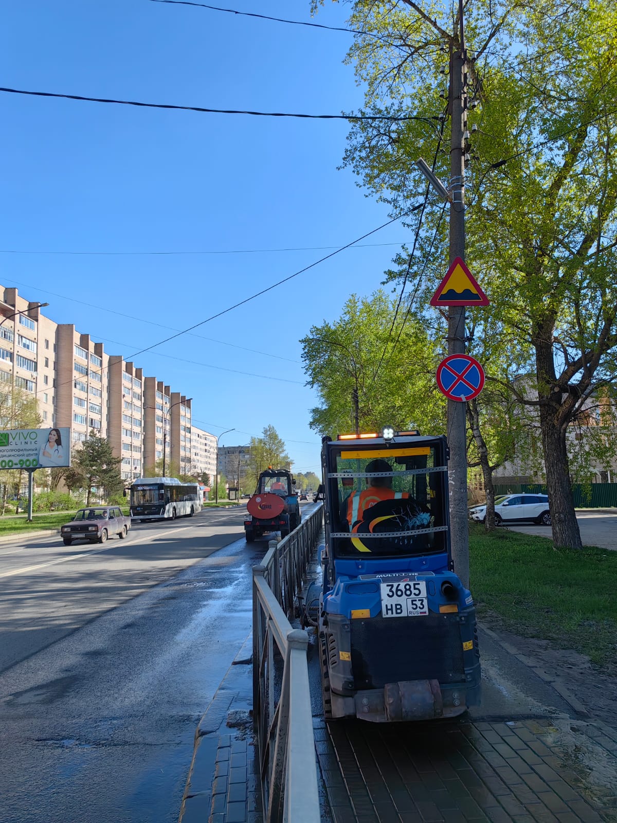 Заключен контракт на содержание дорог Великого Новгорода.